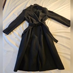 Uniqlo x inès de la fressange single breasted coat Size S Dark Green